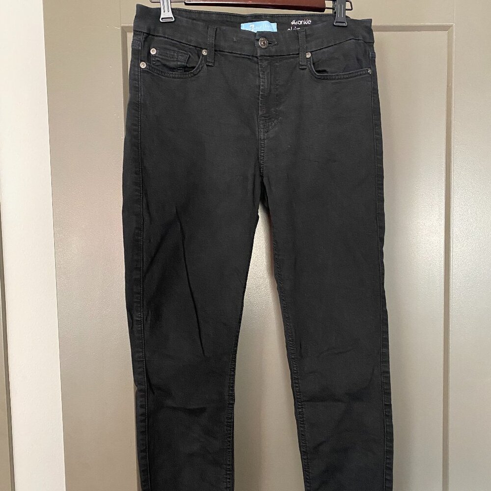7 For All Mankind (B)air The Ankle Skinny Jeans Sz 30